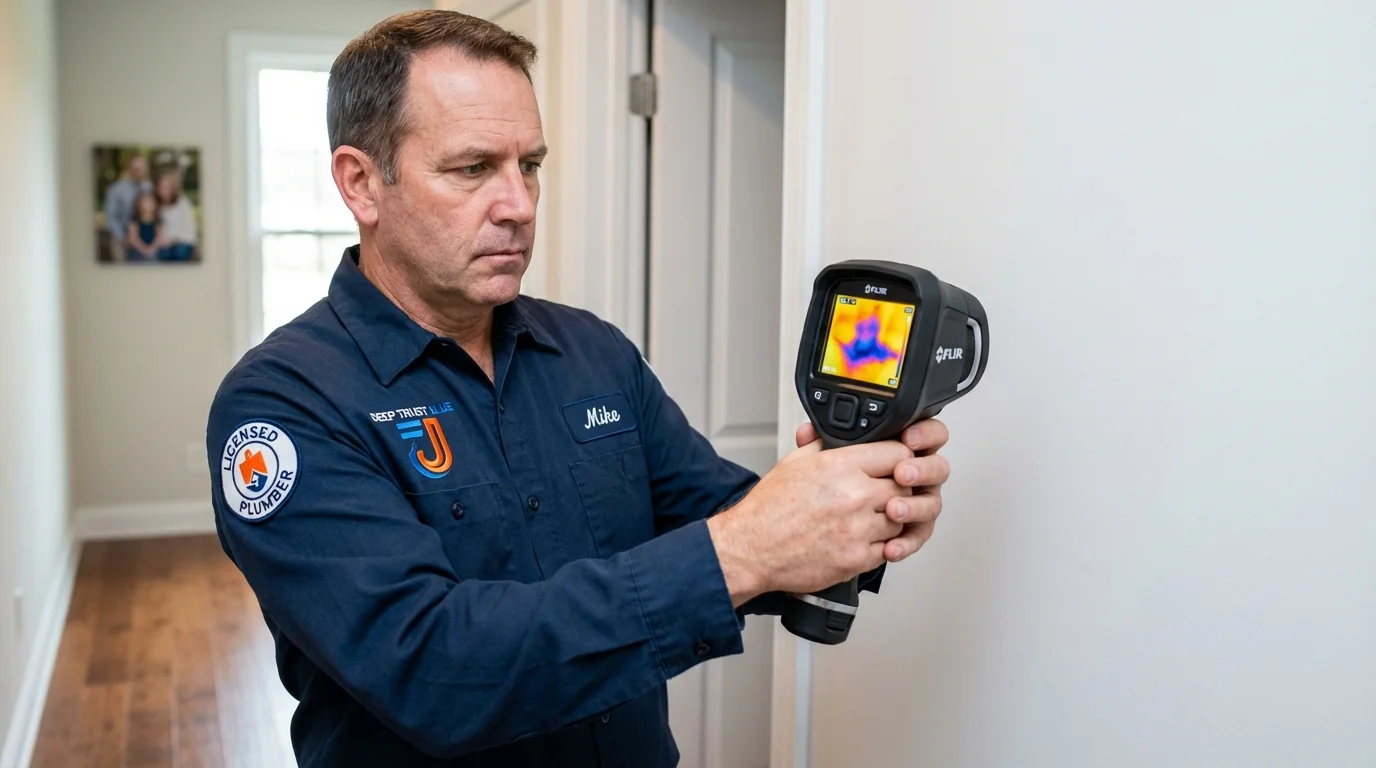 Thermal imaging leak detection by Johns Plumbing LLC in Cave Springs